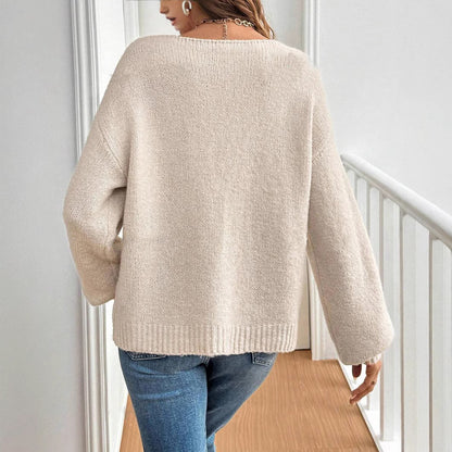 Damen lässiger Strickcardigan mit Bindebändern Stalluxe