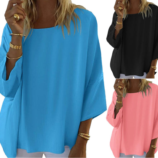 Women's Lightweight Batwing Blouse Stalluxe