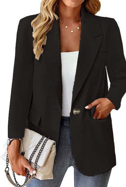 Damen Eleganter Oversized Blazer mit Taillierung und praktischen Taschen Stalluxe