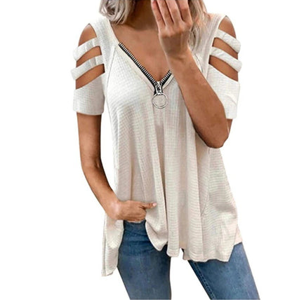 Damen Strickpullover mit modischen Cut-Out-Ärmeln Stalluxe