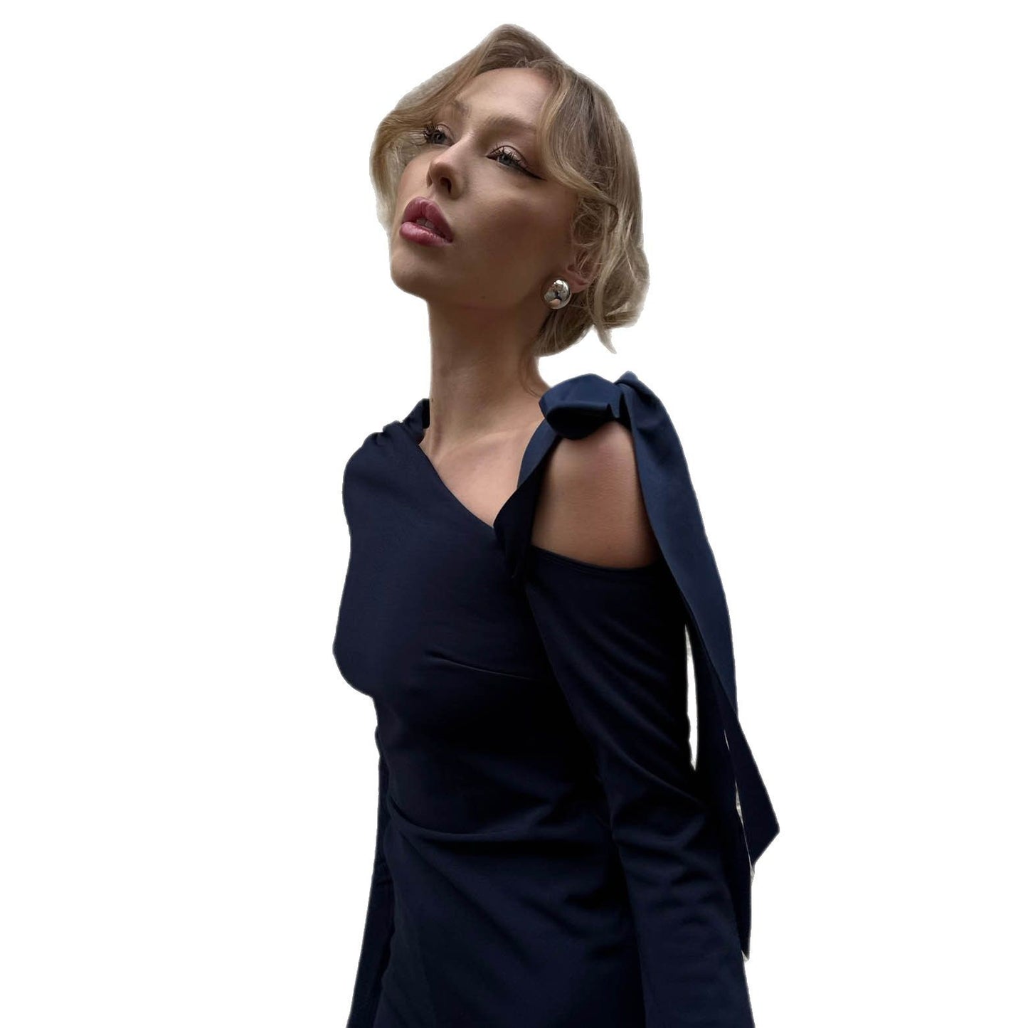 Damen Maxikleid mit asymmetrischem Schnitt und elegantem Off-Shoulder-Design Stalluxe