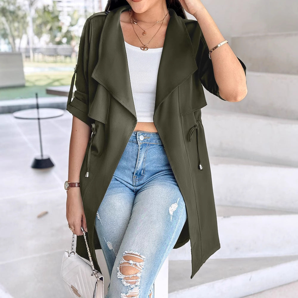 Damen Chiffoneroverall mit lässigem Schnitt und modernem Gürtel Stalluxe