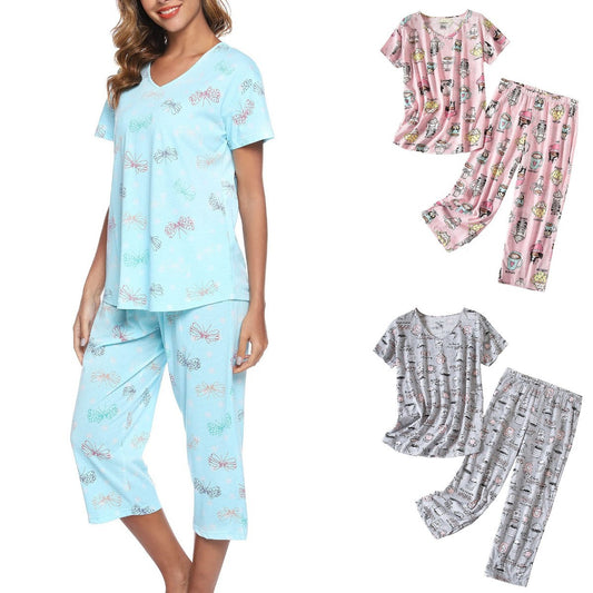 Women's Fun Graphic Pajama Set Stalluxe