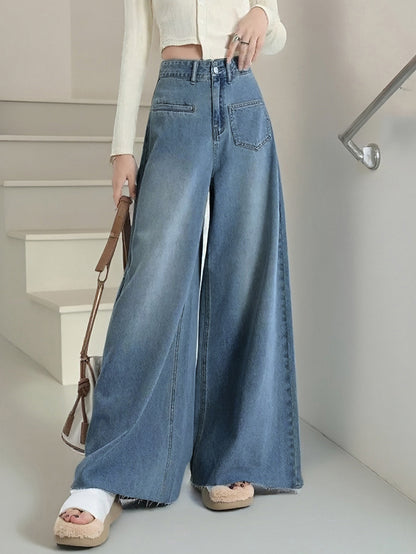 Damen weite Jeanshose Stalluxe