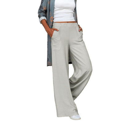 Damen Weite Freizeithose mit elastischem Bund und praktischen Seitentaschen Stalluxe