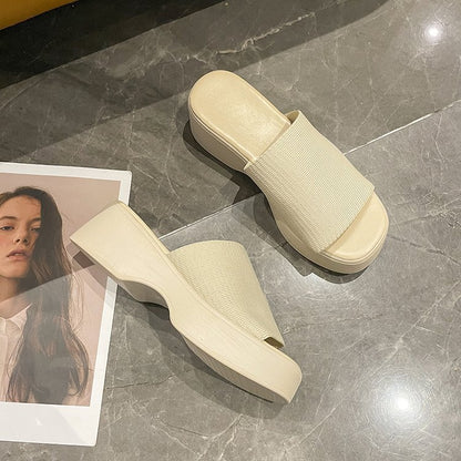 Damen Wedge-Pantoletten mit ergonomischem Fußbett und breiter Riemenpartie Stalluxe