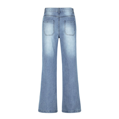 Damen Weite Jeanshose Stalluxe