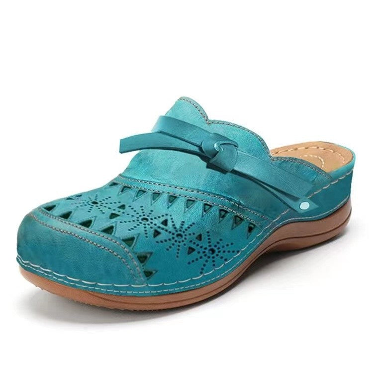 Damen Clogs mit kunstvollen Durchbrüchen und bequemer Sohle Stalluxe