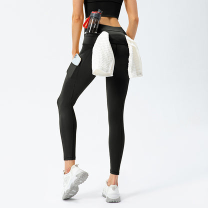 Damen Sportleggings mit integrierten Taschen und hohem Bund für optimalen Halt Stalluxe