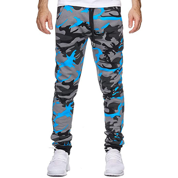 Product Image for Herren Jogginghose im modernen Camouflage-Design mit elastischem Bund Stalluxe - Blau / M