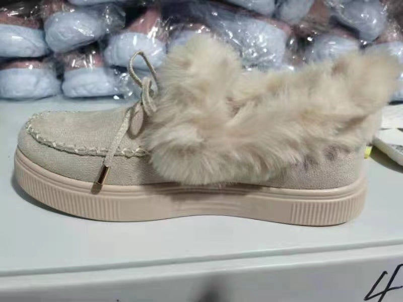 Damen Flauschige Mokassins mit eleganter Fellverzierung Stalluxe