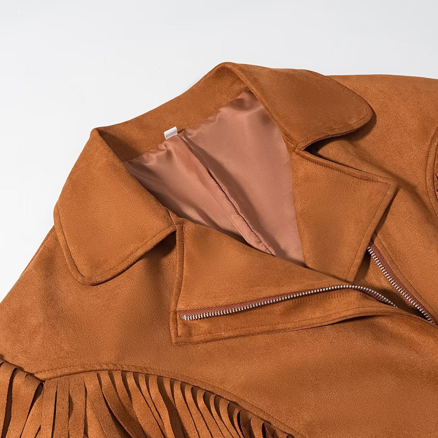 Damen modische Fransenjacke im Western-Stil Stalluxe