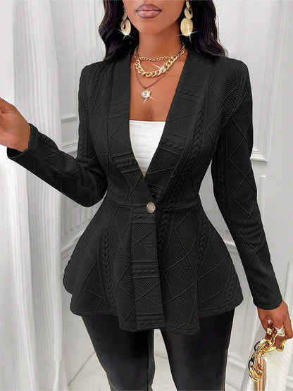 Damen elegante Blazerjacke mit strukturiertem Design und taillierter Silhouette Stalluxe