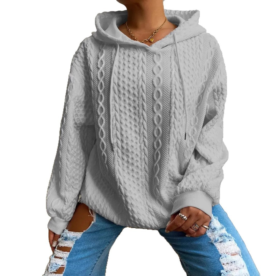 Damen Strickdesign Kapuzenpullover im Oversize-Schnitt Stalluxe