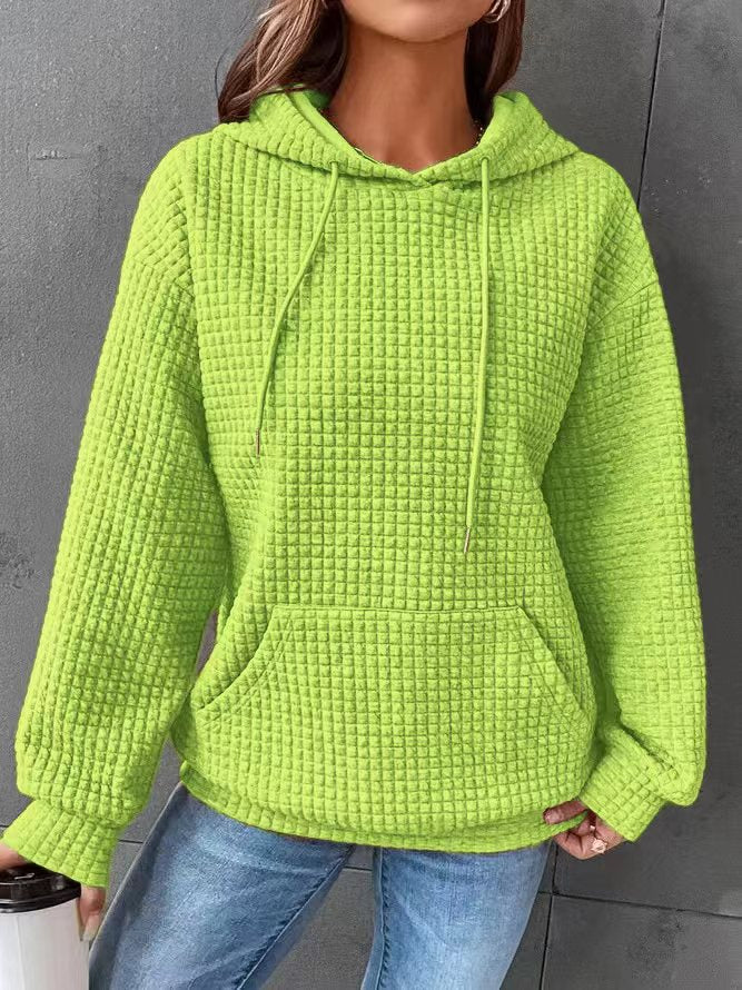 Damen luftiger Hoodie mit strukturiertem Gewebe und Kapuze Stalluxe
