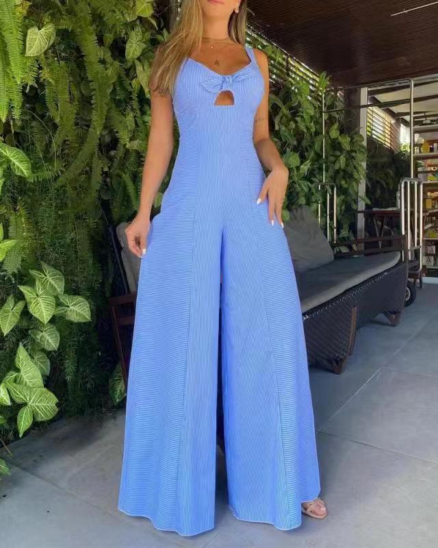Damen Weit geschnittenes Jumpsuit mit Cut-Out und raffiniertem Design Stalluxe