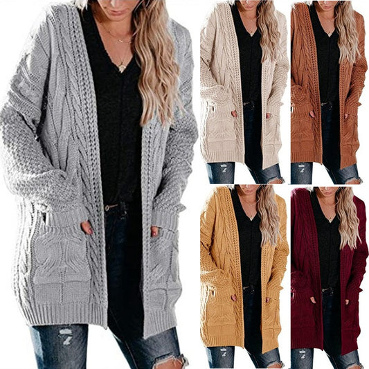 Damen Strickjacke mit Taschen und lässigem Schnitt Stalluxe