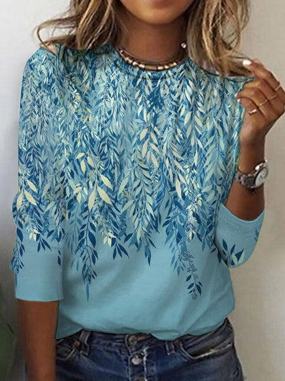 Damen Langarmshirt mit lebhaftem Blumenmuster Stalluxe