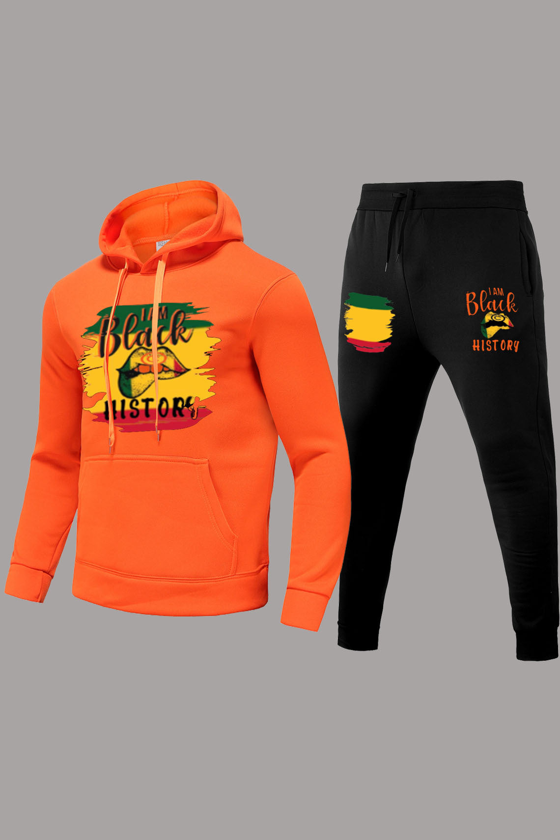 Damen Freizeit Hoodie- und Jogginghose Set mit kreativem Statementdruck Stalluxe