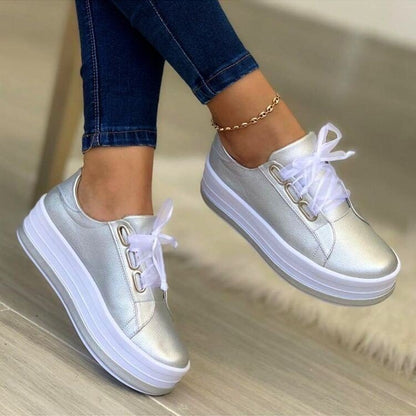 Damen Modische Plateau-Sneaker Stalluxe