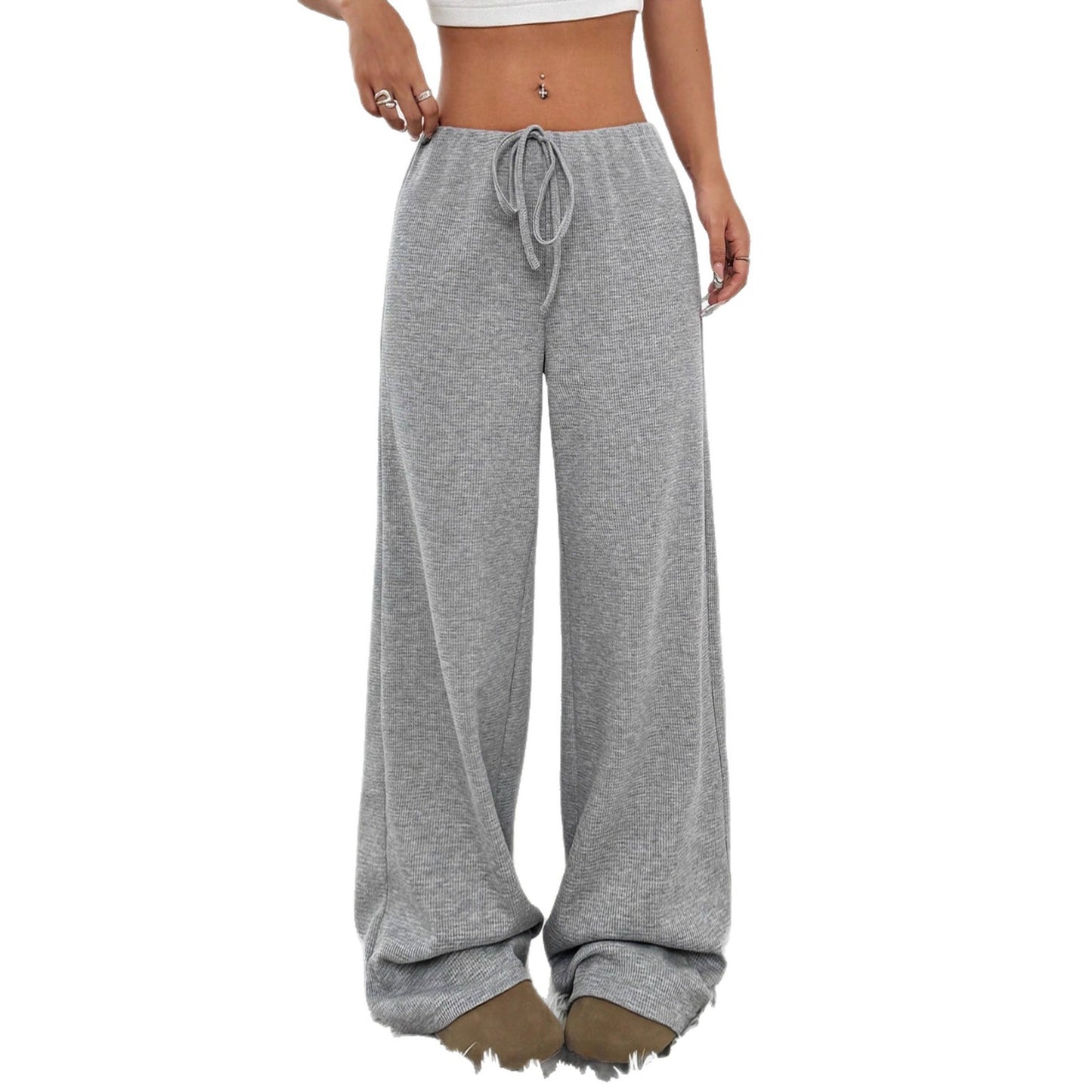 Damen bequeme Relaxhose mit weichem Material und elastischem Bund Stalluxe