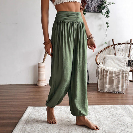 Damen weite Haremshose aus atmungsaktivem Material Stalluxe