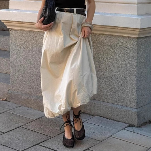 Damen elegante, luftige Midi-Rock Stalluxe