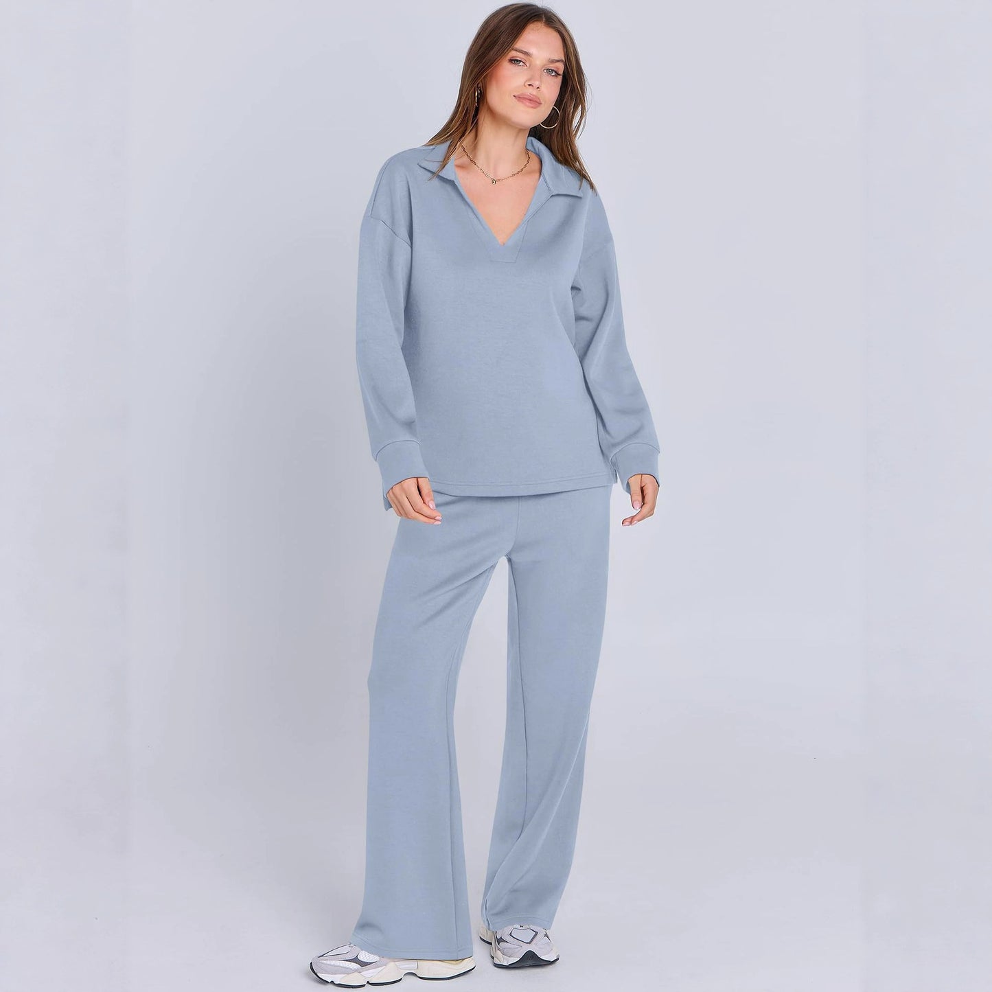 Damen Elegante Sportliche Freizeitgarnitur mit weitem Schnitt Stalluxe