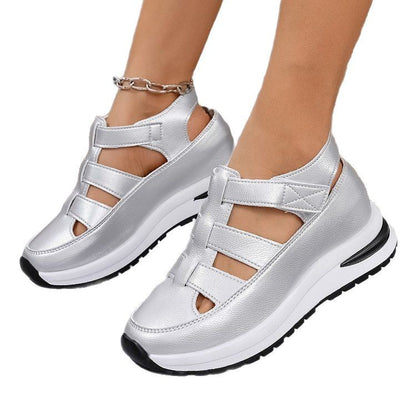 Damen Komfortable Sandalen mit atmungsaktiver Oberflächenstruktur und dämpfender Sohle Stalluxe