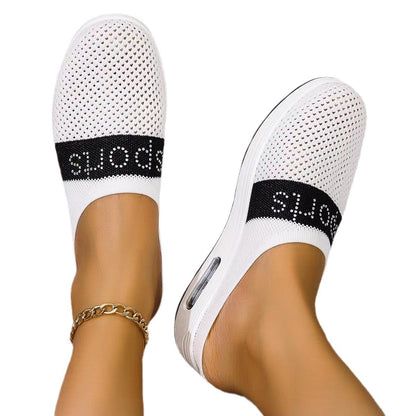 Damen Sportliche Slip-On Clogs mit atmungsaktivem Mesh-Obermaterial und flexiblem Fußbett Stalluxe