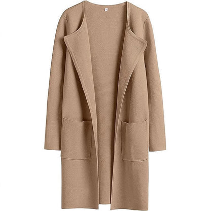 Damen Strickmantel mit lässigem Schnitt und praktischen Taschen Stalluxe