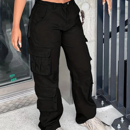 Damen Cargo-Hose mit praktischen Seitentaschen und lässigem Schnitt Stalluxe