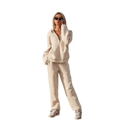 Damen sportlicher Fleece-Mantel mit großzügigen Taschen und elastischen Bündchen Stalluxe