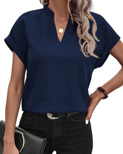 Damen lässige Bluse mit Stehkragen Stalluxe