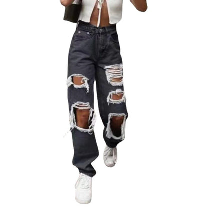 Damen Destroyed Jeans Stalluxe