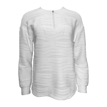 Damen Moderner Sweatshirt mit Halbreißverschluss und strukturiertem Design Stalluxe