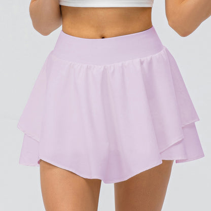 Damen Sportlicher Skort mit integrierter Shorts und Übergangsschicht Stalluxe