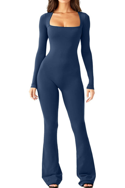 Damen Overall mit langen Ärmeln und weitem Bein Stalluxe