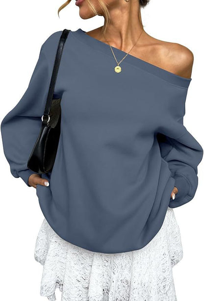 Damen Oversized Sweatshirt Stalluxe Dunkelblau