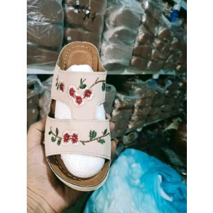 Damen Clogs mit floralem Stickdesign und komfortablem Fußbett Stalluxe