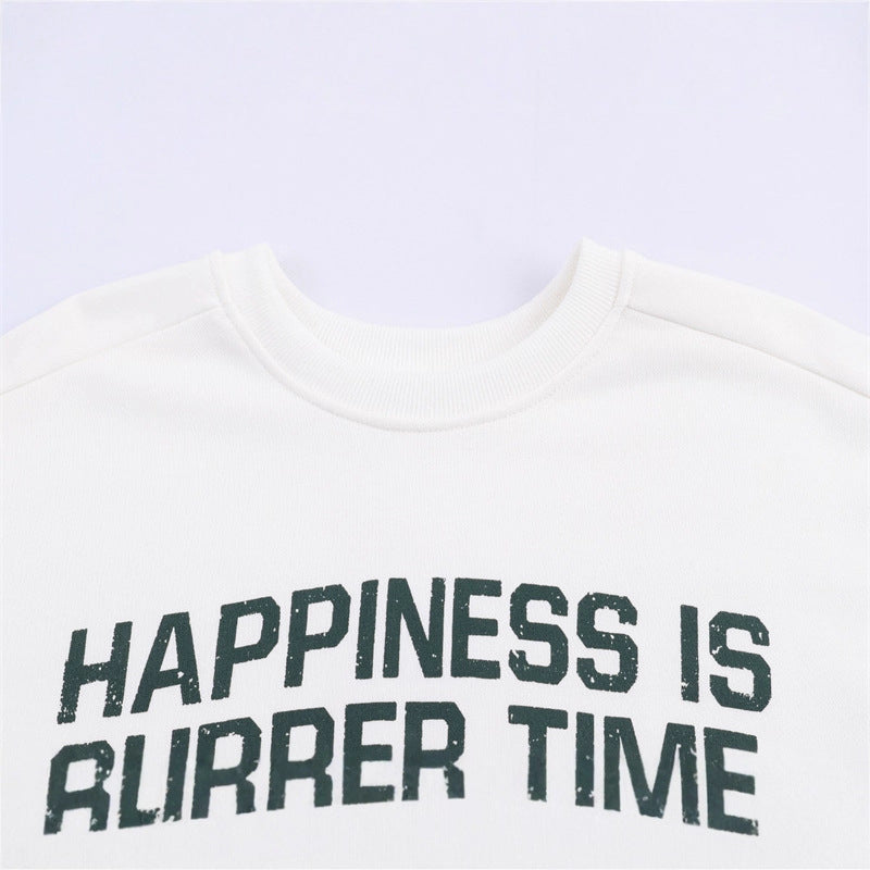 Damen lässiger Sweatshirt mit einzigartigem Snoopy-Print und Rundhalsausschnitt Stalluxe