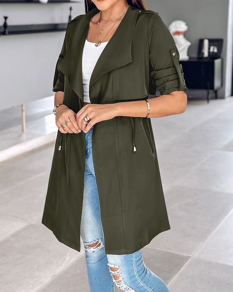 Damen Chiffoneroverall mit lässigem Schnitt und modernem Gürtel Stalluxe