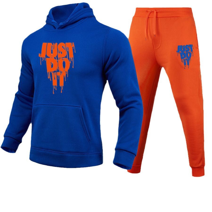Herren Sportliches Hoodie- und Jogginghose-Set mit auffälligem Motiv und bequemer Passform Stalluxe