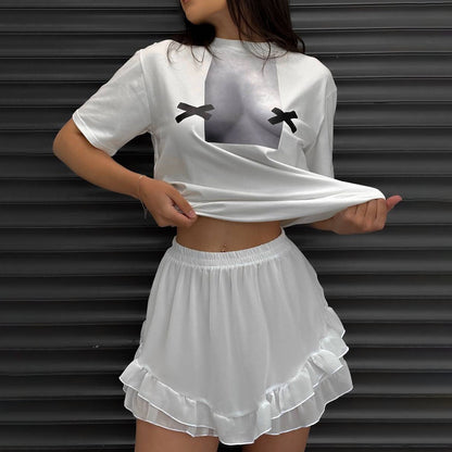 Damen Streetwear T-Shirt Stalluxe