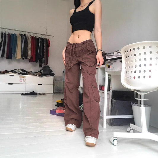 Damen Cargo-Hose mit lockerer Passform und vielseitigen Taschen Stalluxe