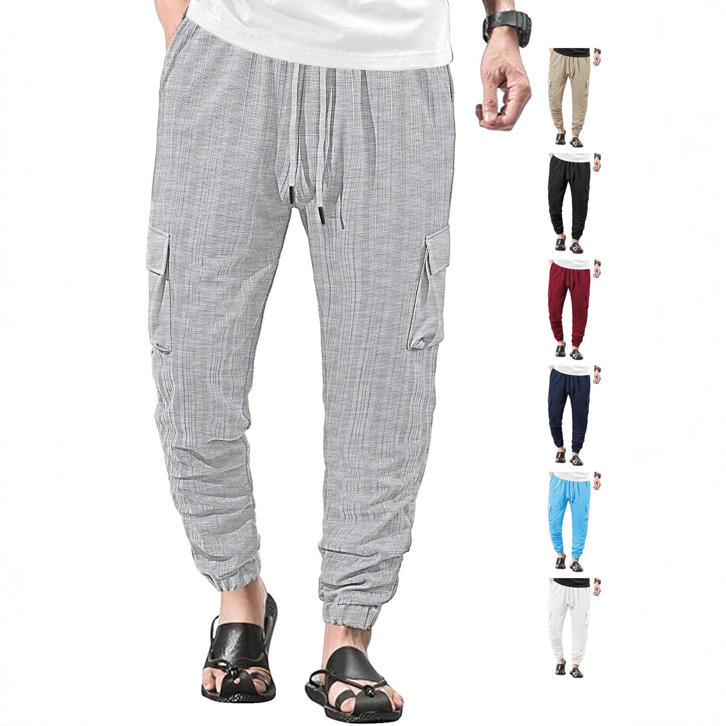 Damen Cargo-Hose aus leichtem Stoff Stalluxe