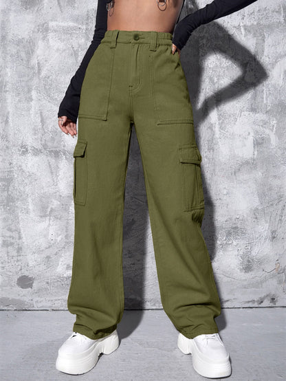 Damen Cargo-Hose im entspannten Stil mit praktischen Seitentaschen Stalluxe