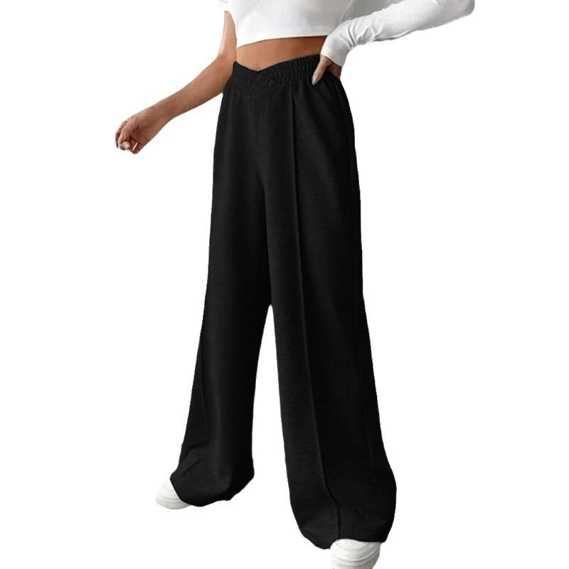 Damen Sweathose im lässigen Palazzostil mit elastischem Bund Stalluxe