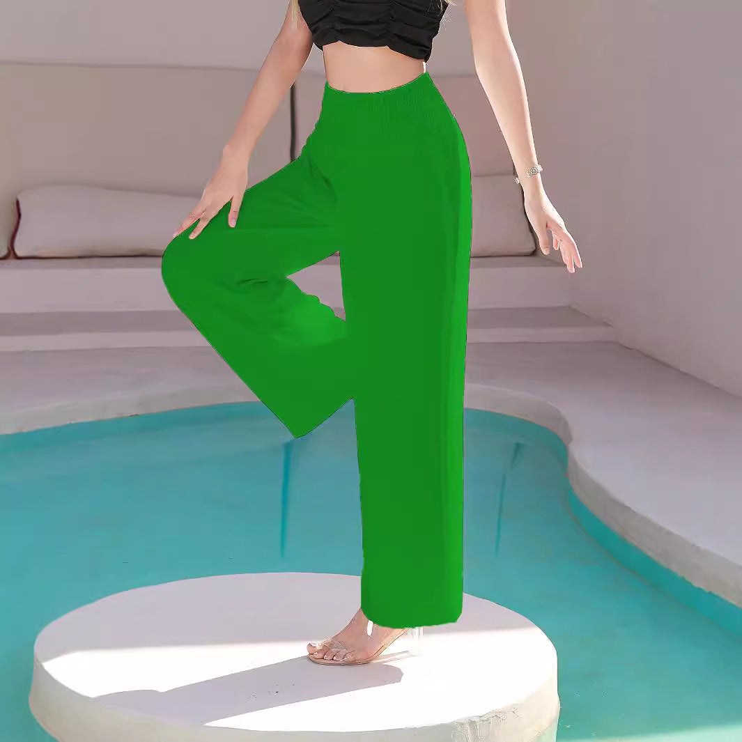 Damen Luftige weite Chinos mit elastischem Bund Stalluxe