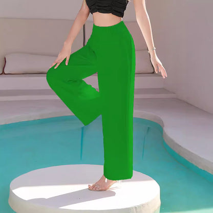 Damen Luftige weite Chinos mit elastischem Bund Stalluxe